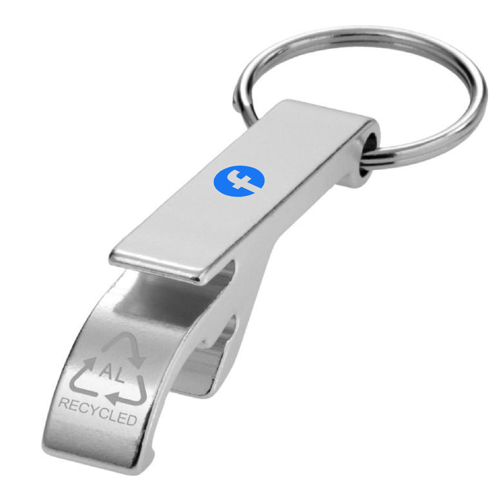 Volvo CE Excavator Bottle Opener Key Ring – Construction Equipment Keychain, Silver Zinc Alloy